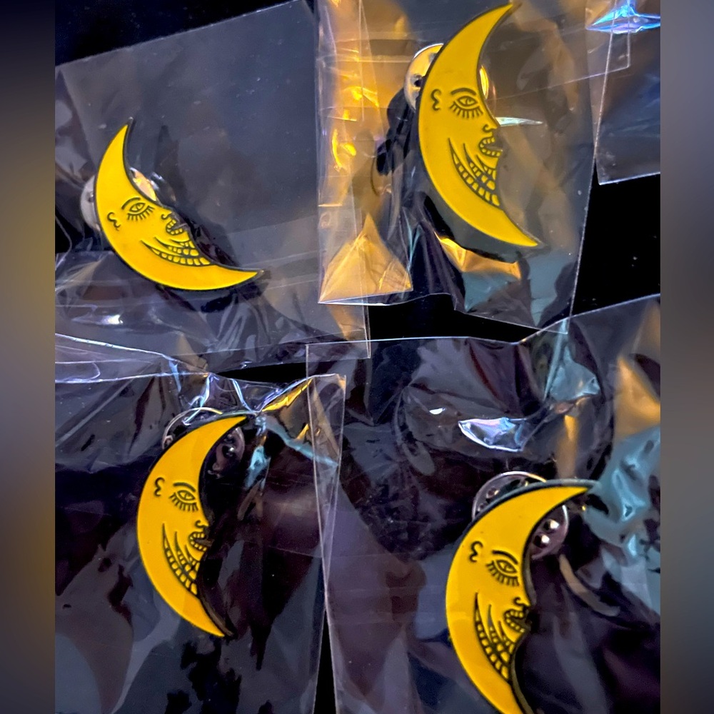 Luna 🌜Luna Moon Pins- glow in the dark!